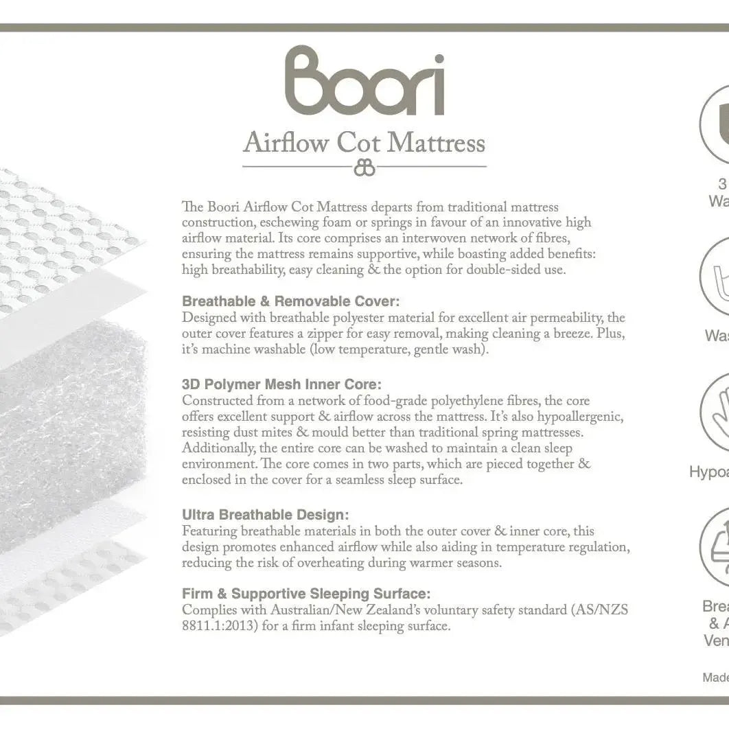 Nest Easy-store Compact Cot + Airflow Mattress