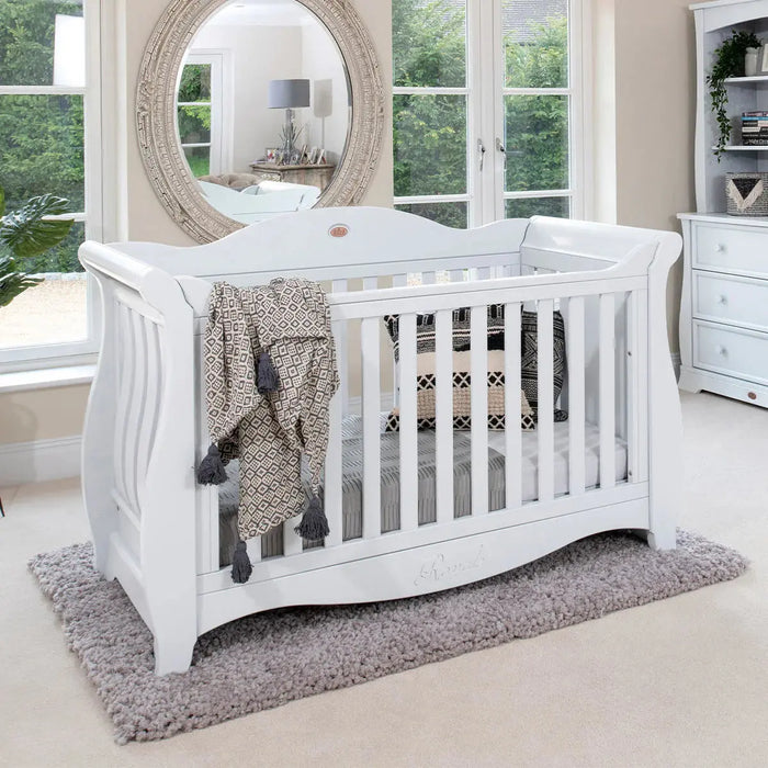 Boori sleigh cot discount mattress size