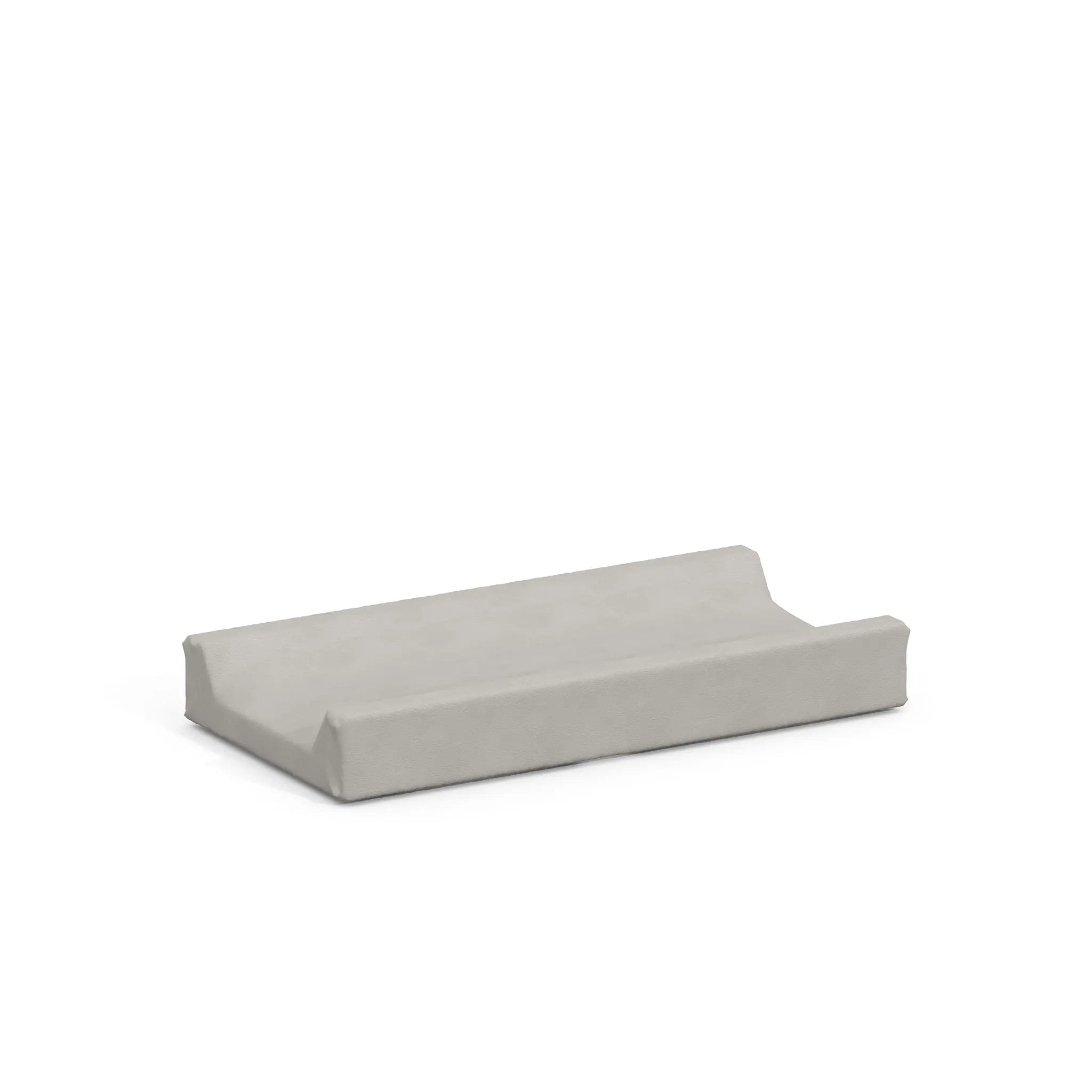 Boori Soft Lux Change Pad 42.5cm in neutral grey — waterproof PU faux leather