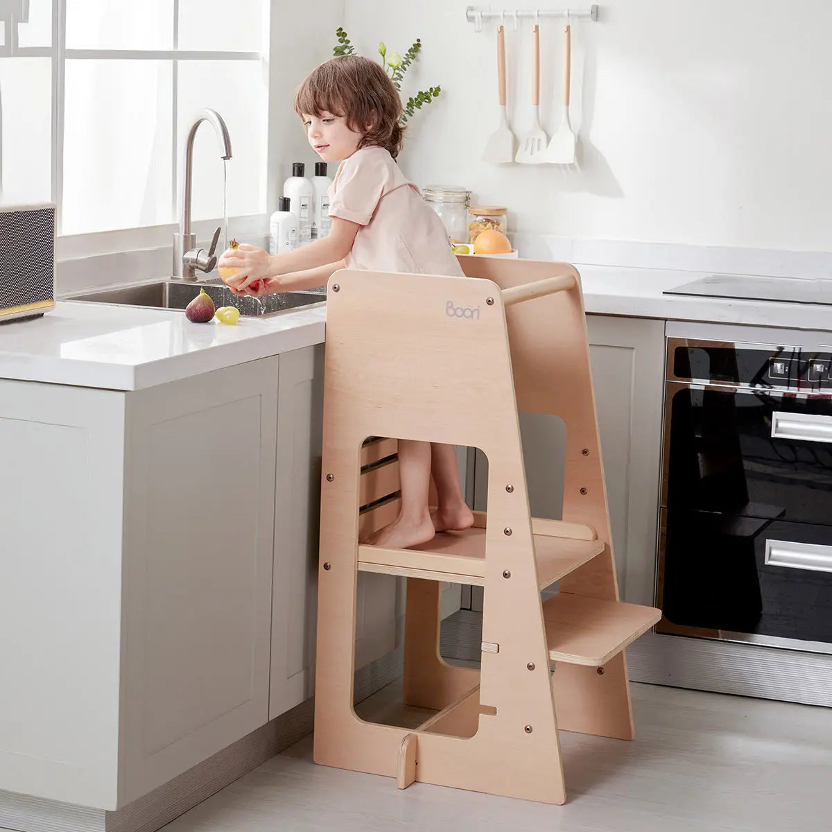 Boori Tidy Learning Tower - Barley White
