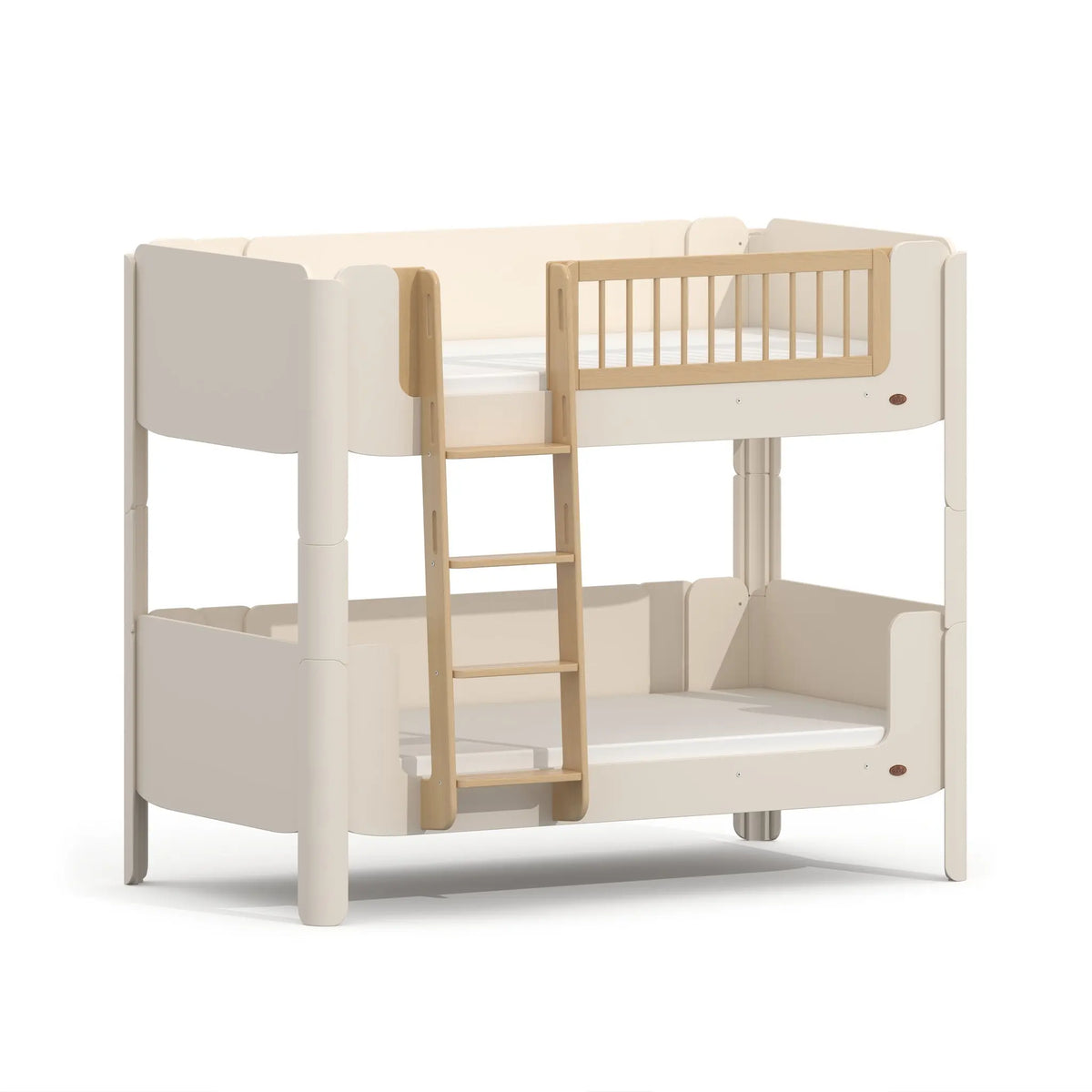 Boori Yarra King Single Bunk Bed in Soft White and Beech