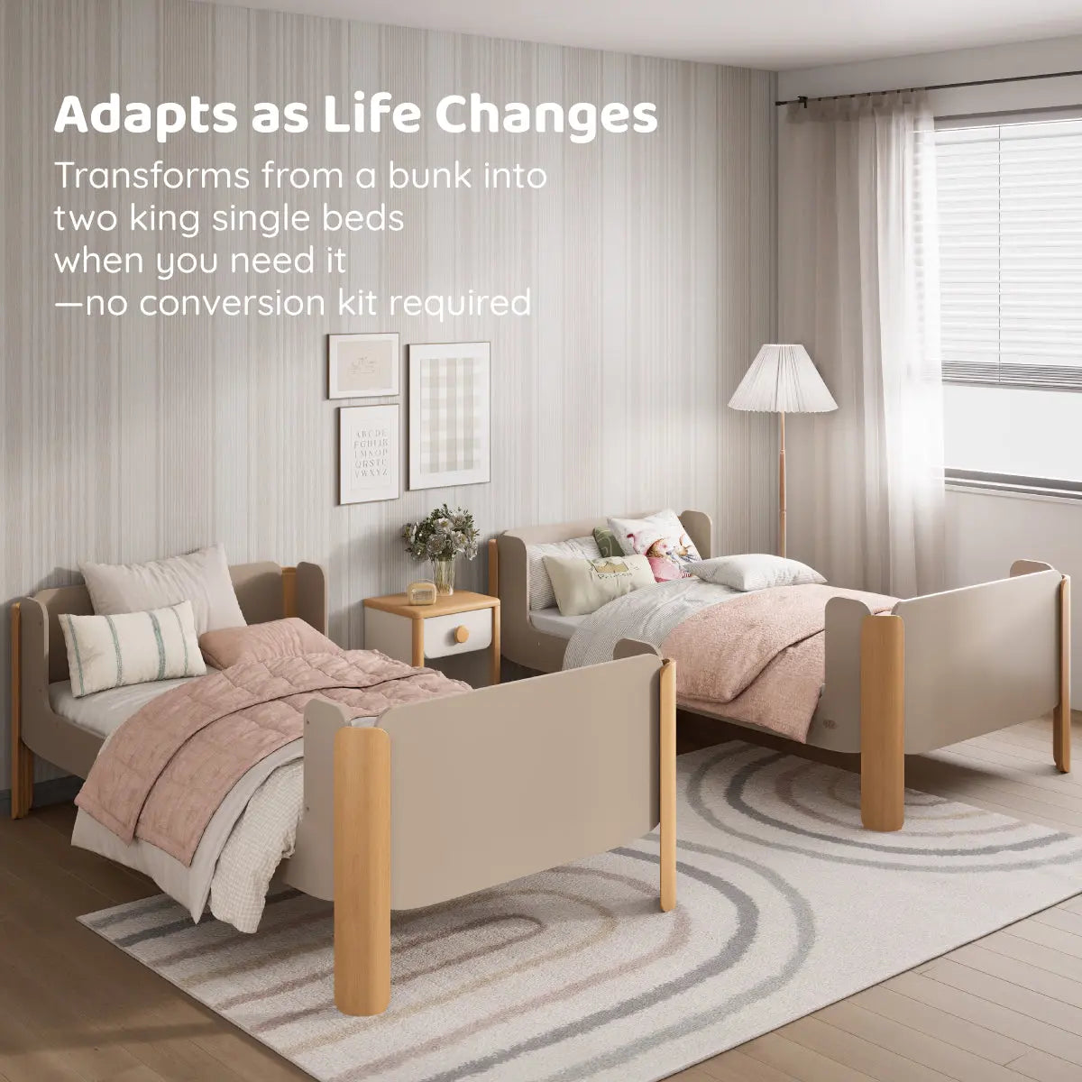 Boori Yarra bunk bed solid timber ladder detail