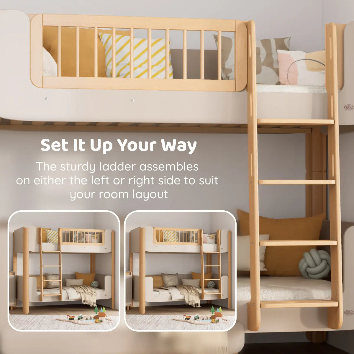 Boori Yarra bunk bed rounded corner and smooth edge detail