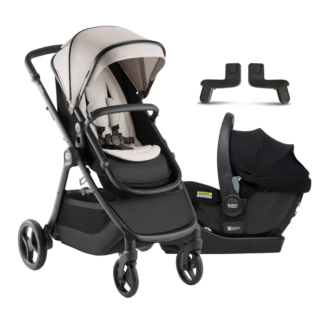 britax dual comfort travel system gray black Britax One2 Stroller Travel System