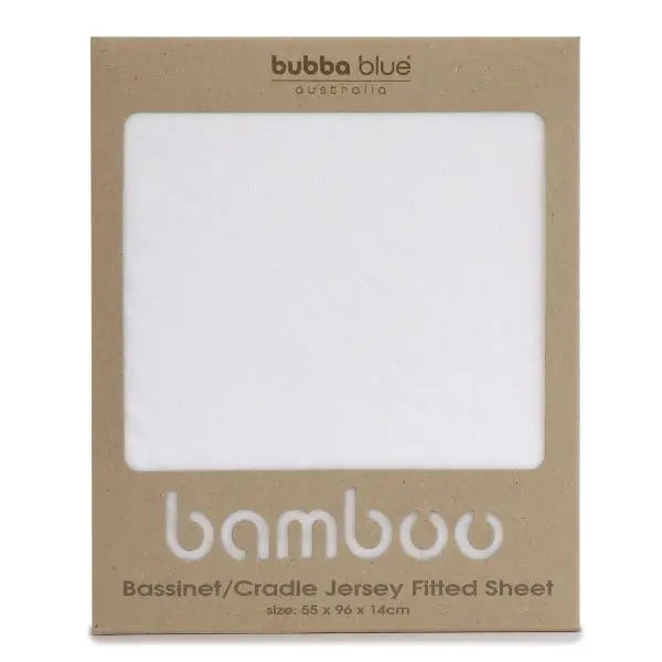 Bubba Blue Bamboo Jersey Bassinet/Cradle Fitted Sheet