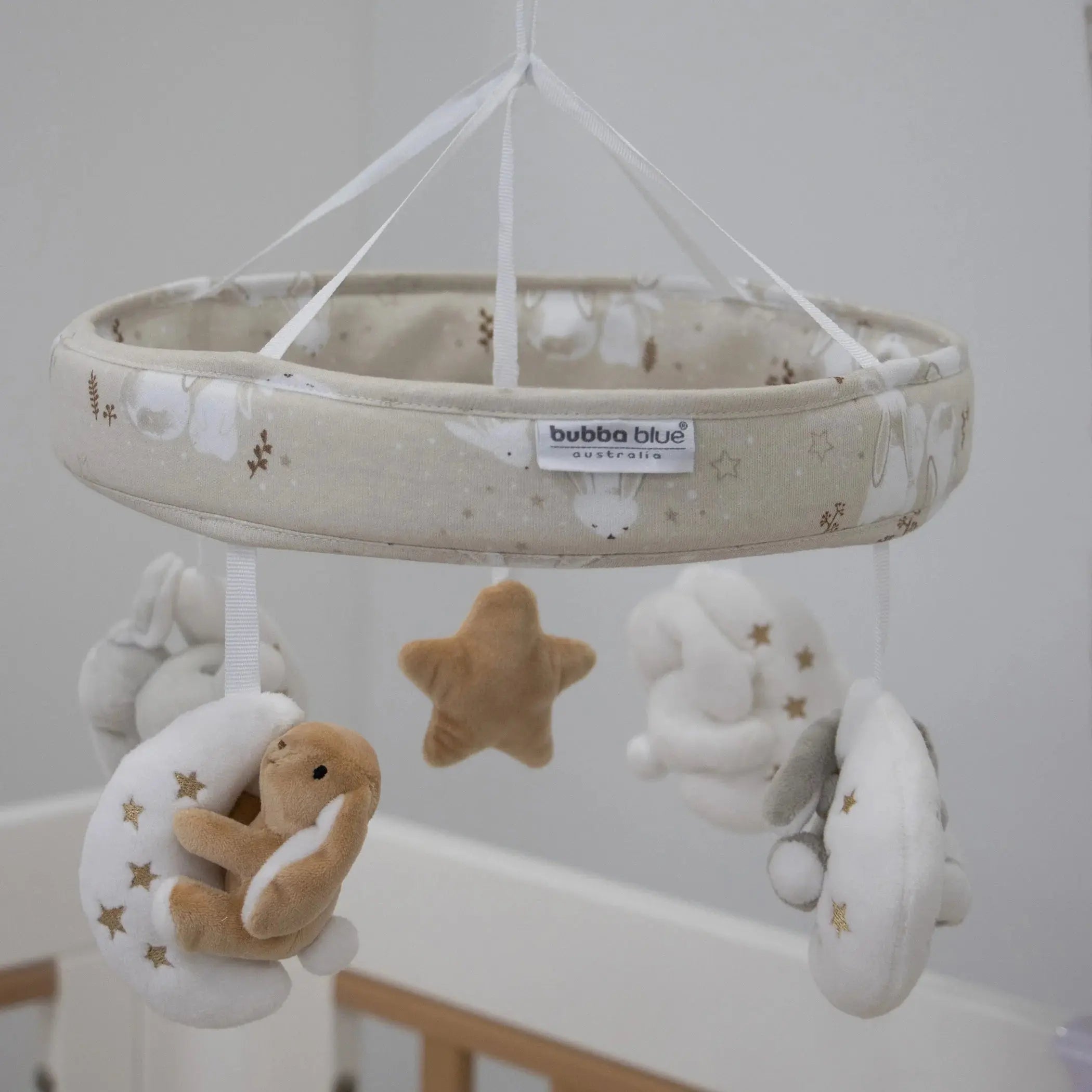 Bubba Blue Musical Cot Mobile - Bunny Dreams