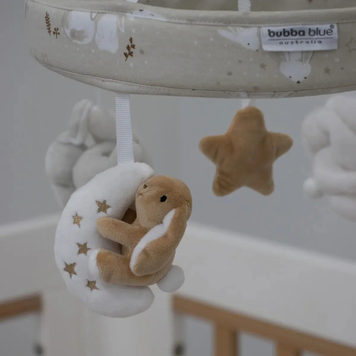 Bubba Blue Musical Cot Mobile - Bunny Dreams