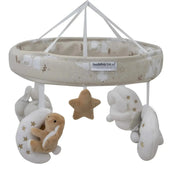 Bubba Blue Musical Cot Mobile - Bunny Dreams