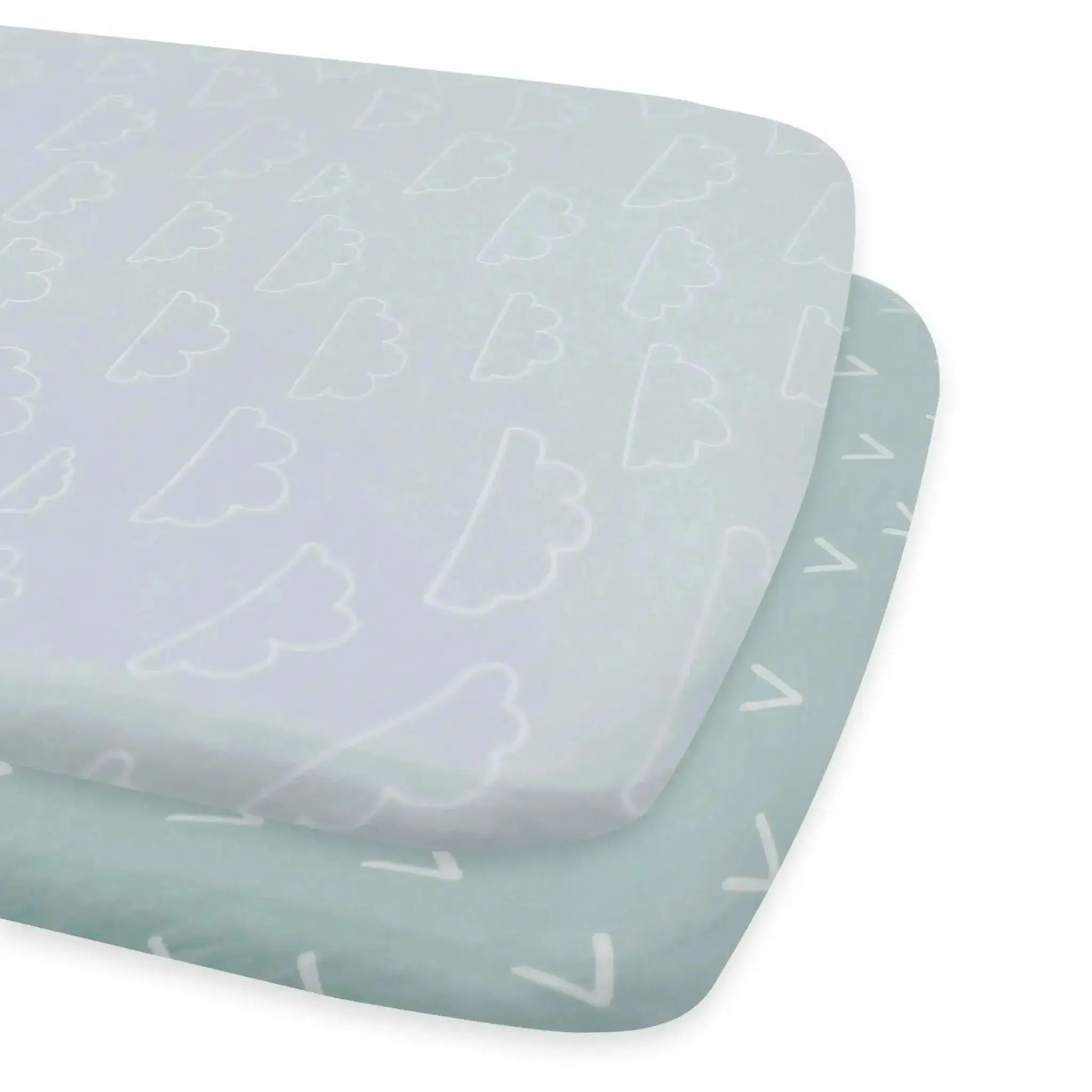 Bubba Blue Nordic 2pk Jersey Co-sleeper Fitted Sheets