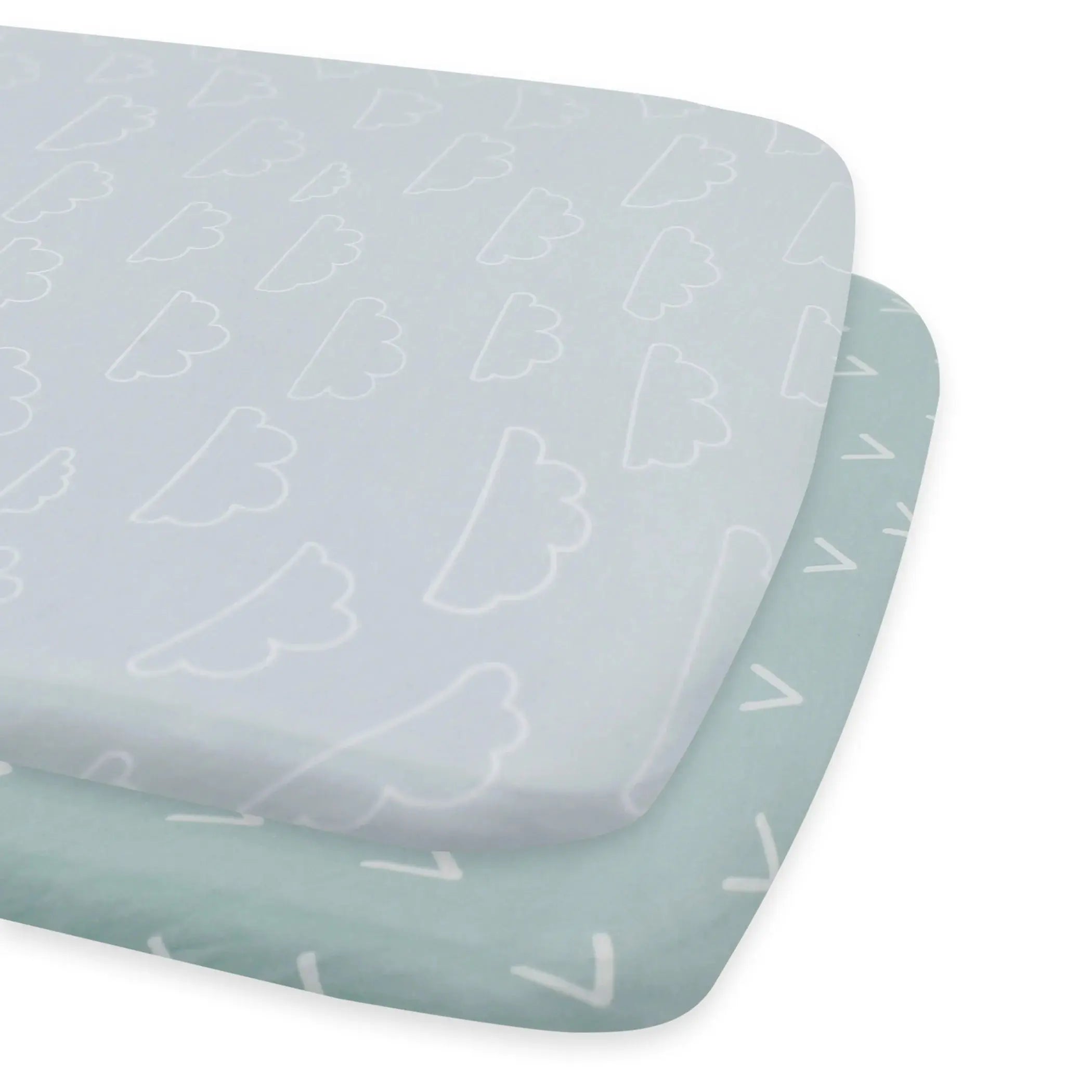 Bubba Blue Nordic 2pk Jersey Co-sleeper Fitted Sheets