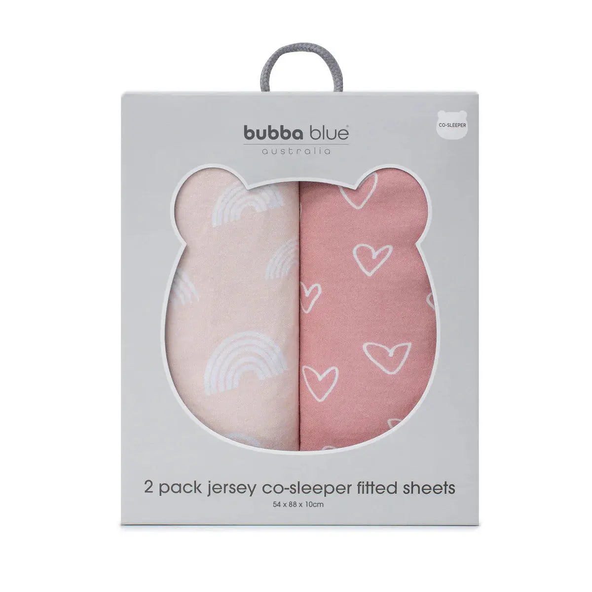 Bubba Blue Nordic 2pk Jersey Co-sleeper Fitted Sheets