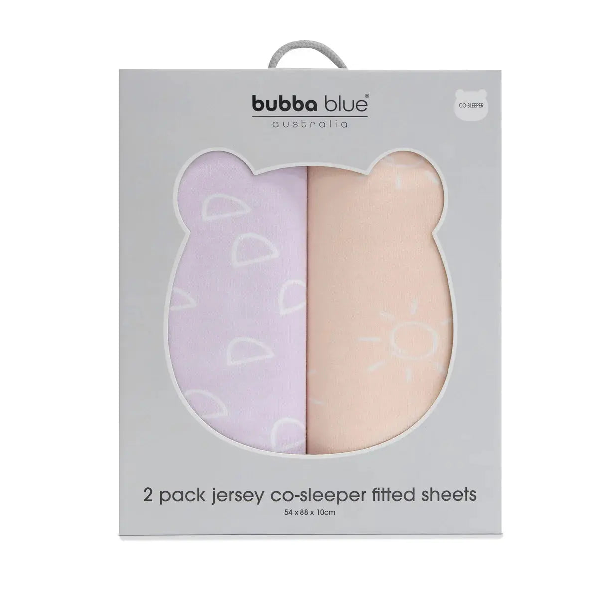 Bubba Blue Nordic 2pk Jersey Co-sleeper Fitted Sheets