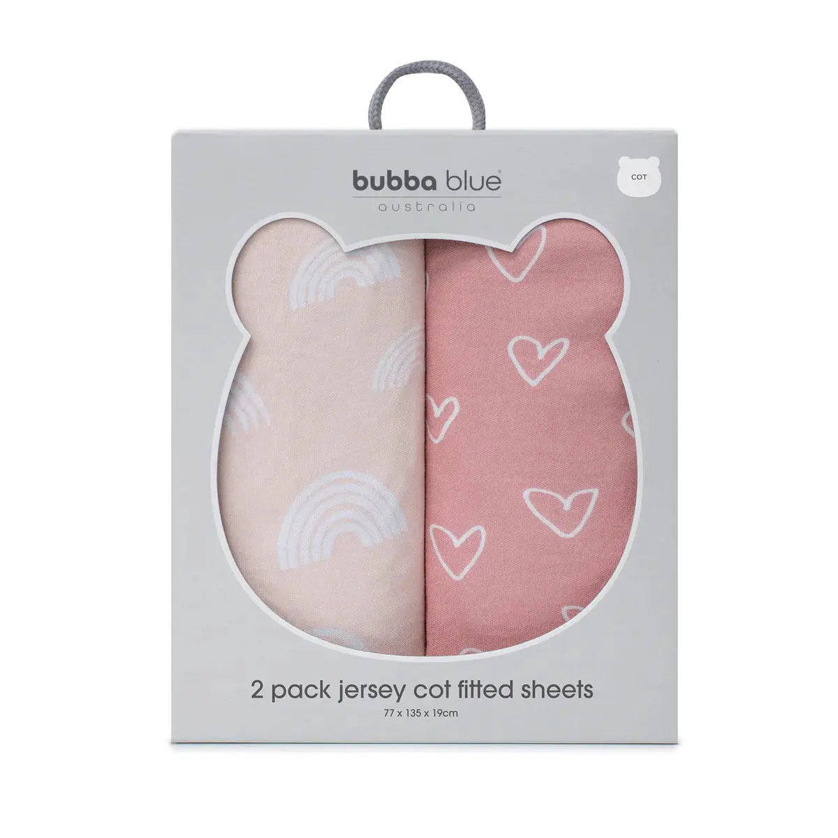 Bubba Blue Nordic 2pk Jersey Cot Fitted Sheets