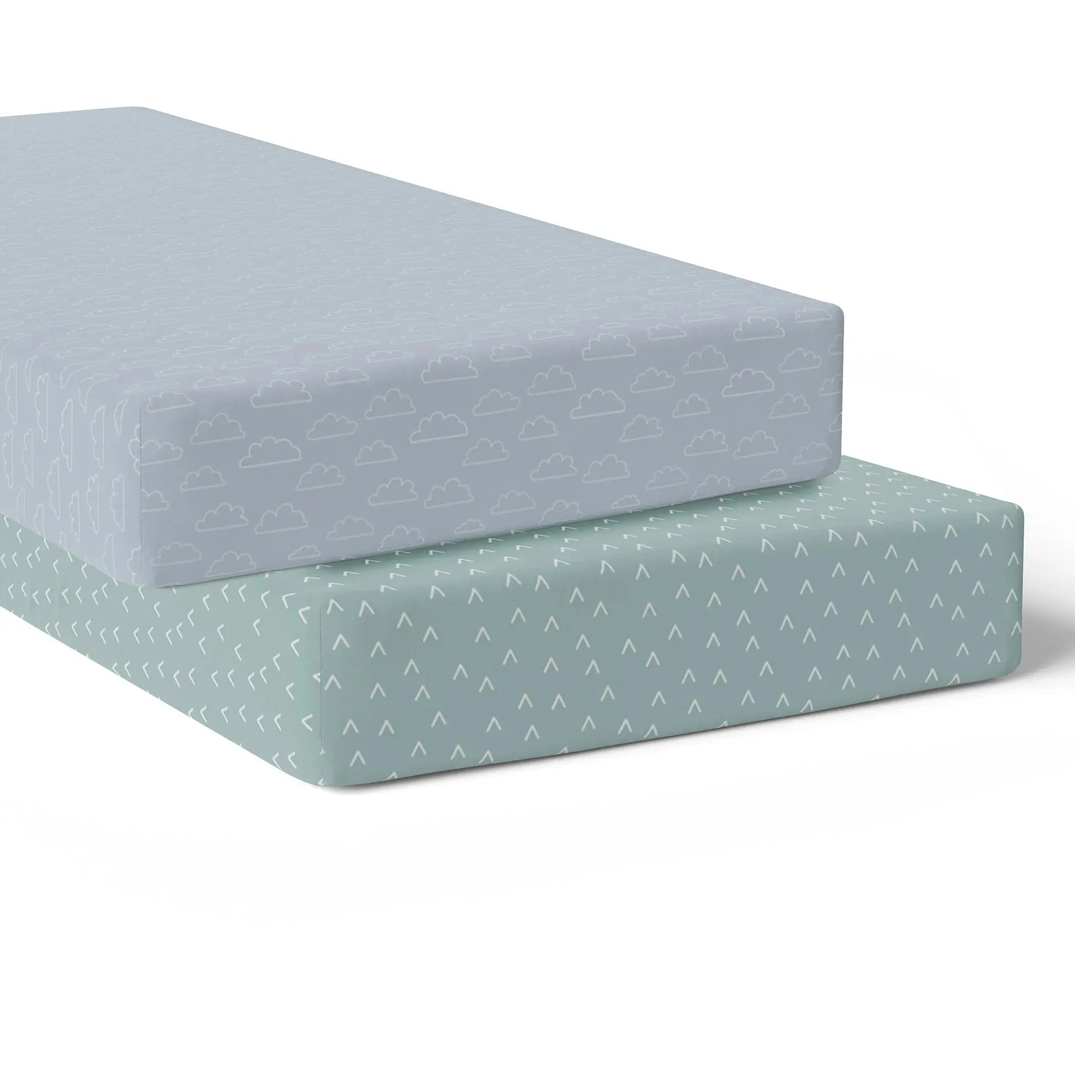 Bubba Blue Nordic 2pk Jersey Cot Fitted Sheets
