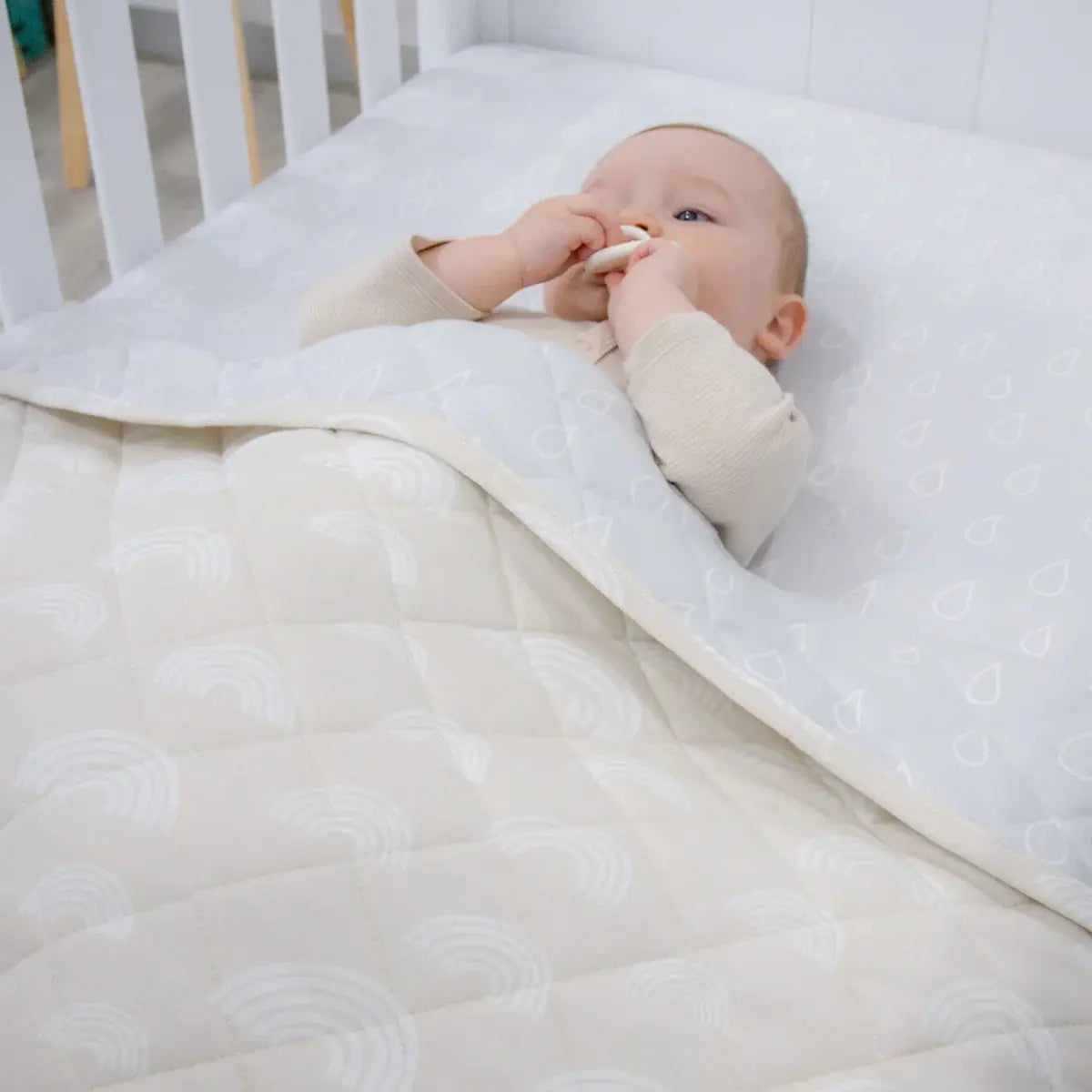 Bubba Blue Nordic Reversible Cot Quilt/Playmat