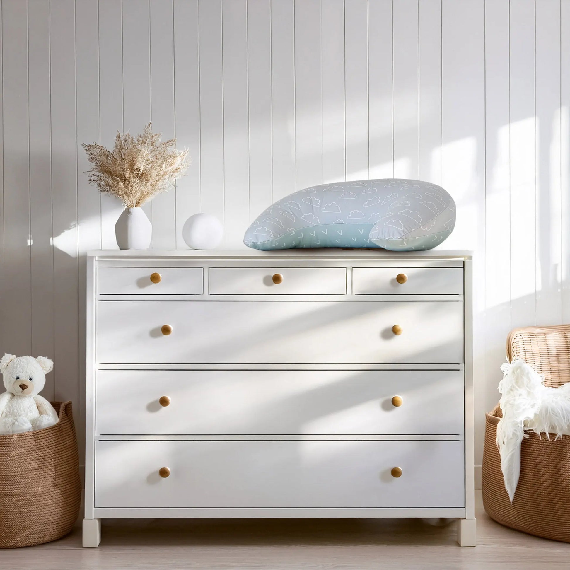 Nordic Nursing Pillow Sky/Mint