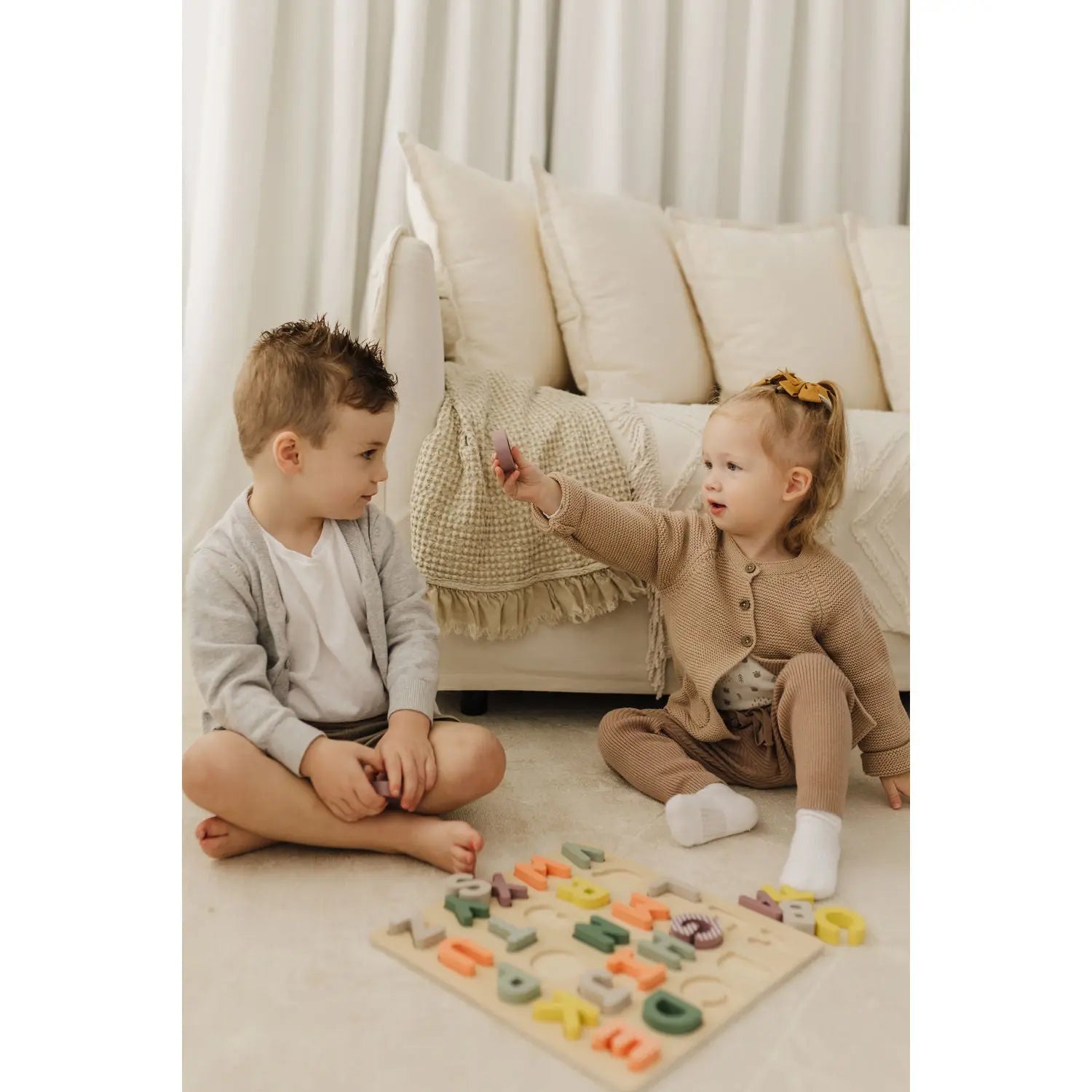 Bubble Wooden Alphabet Puzzle