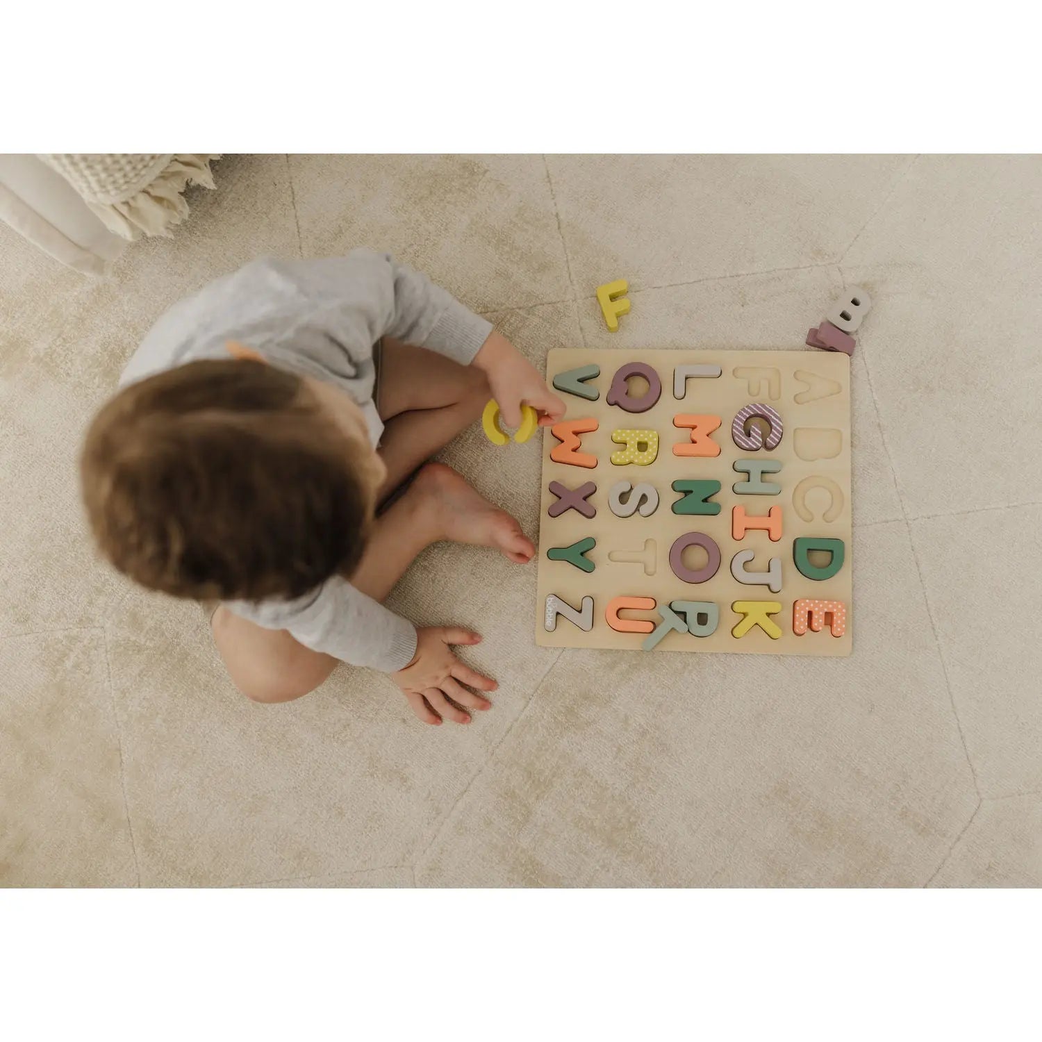 Bubble Wooden Alphabet Puzzle