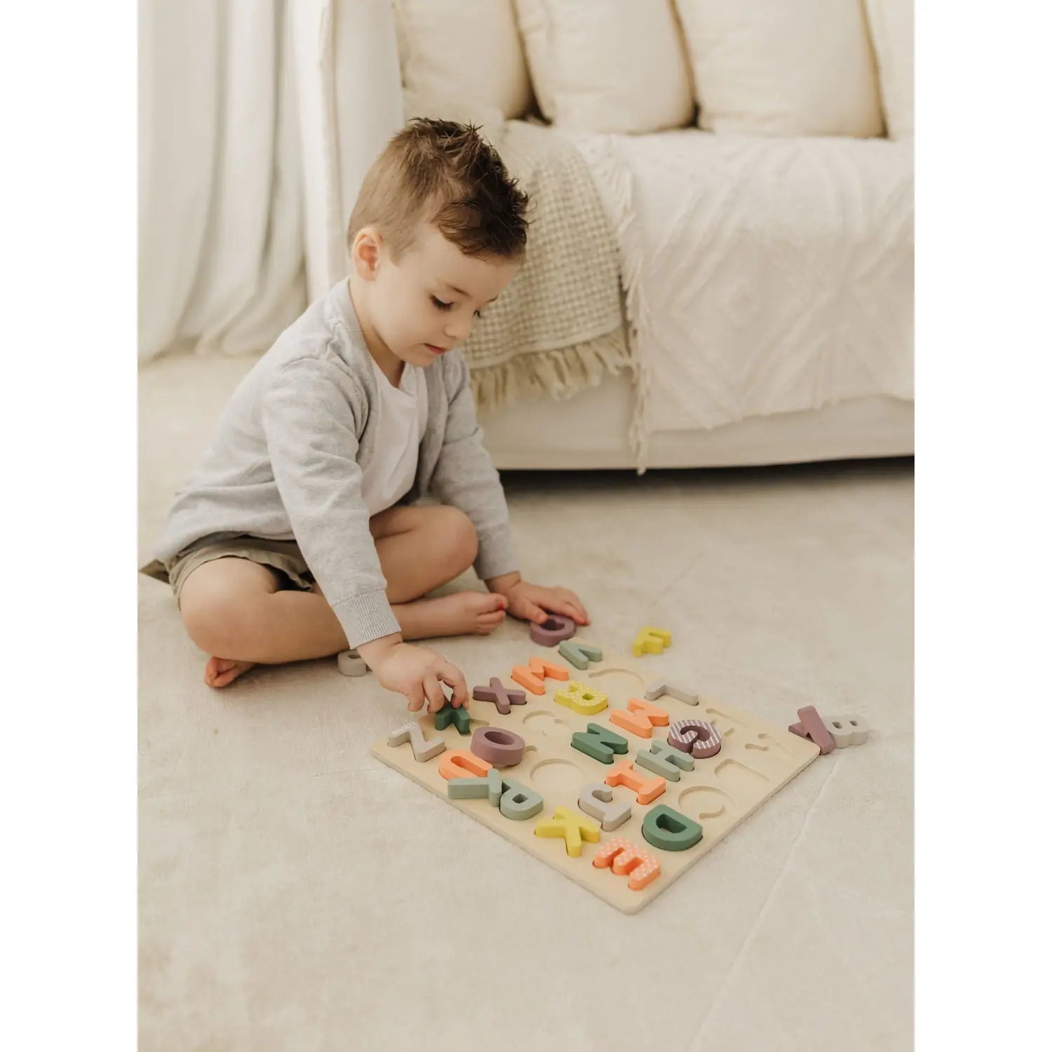 Bubble Wooden Alphabet Puzzle