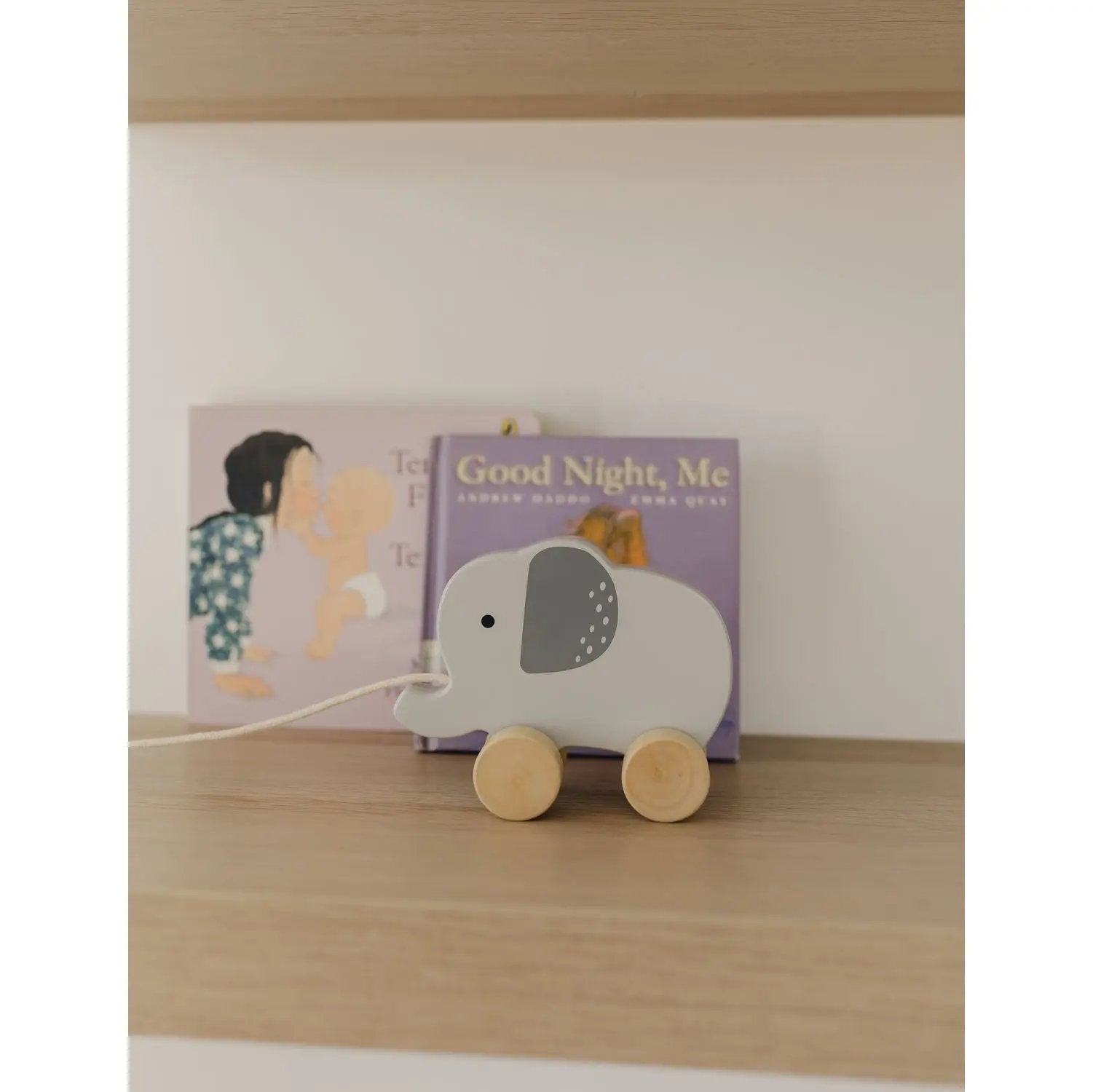 Bubble Wooden Elephant Pull Along Toy