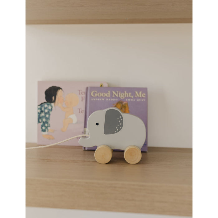 Bubble Wooden Elephant Pull Along Toy