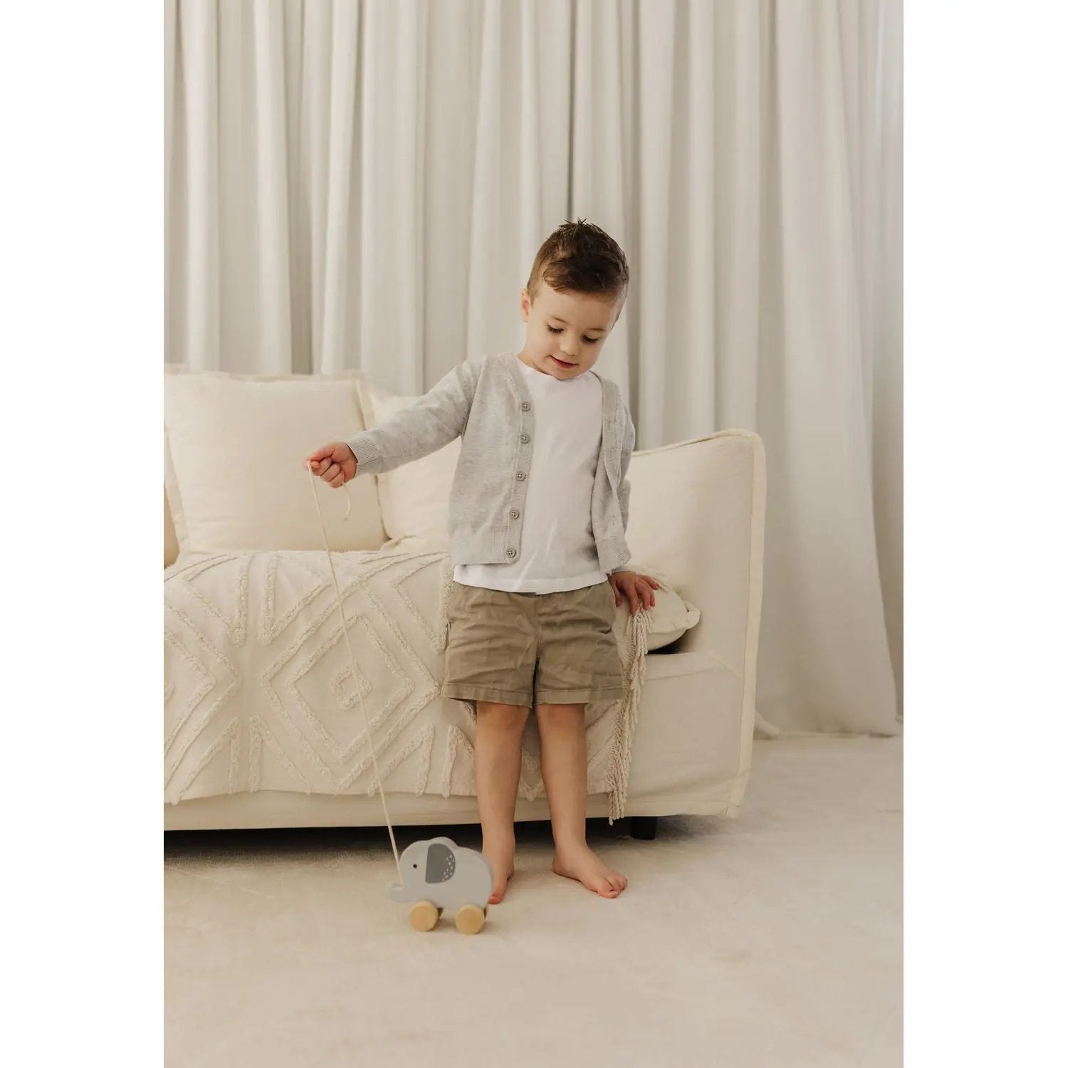 Bubble Wooden Elephant Pull Along Toy