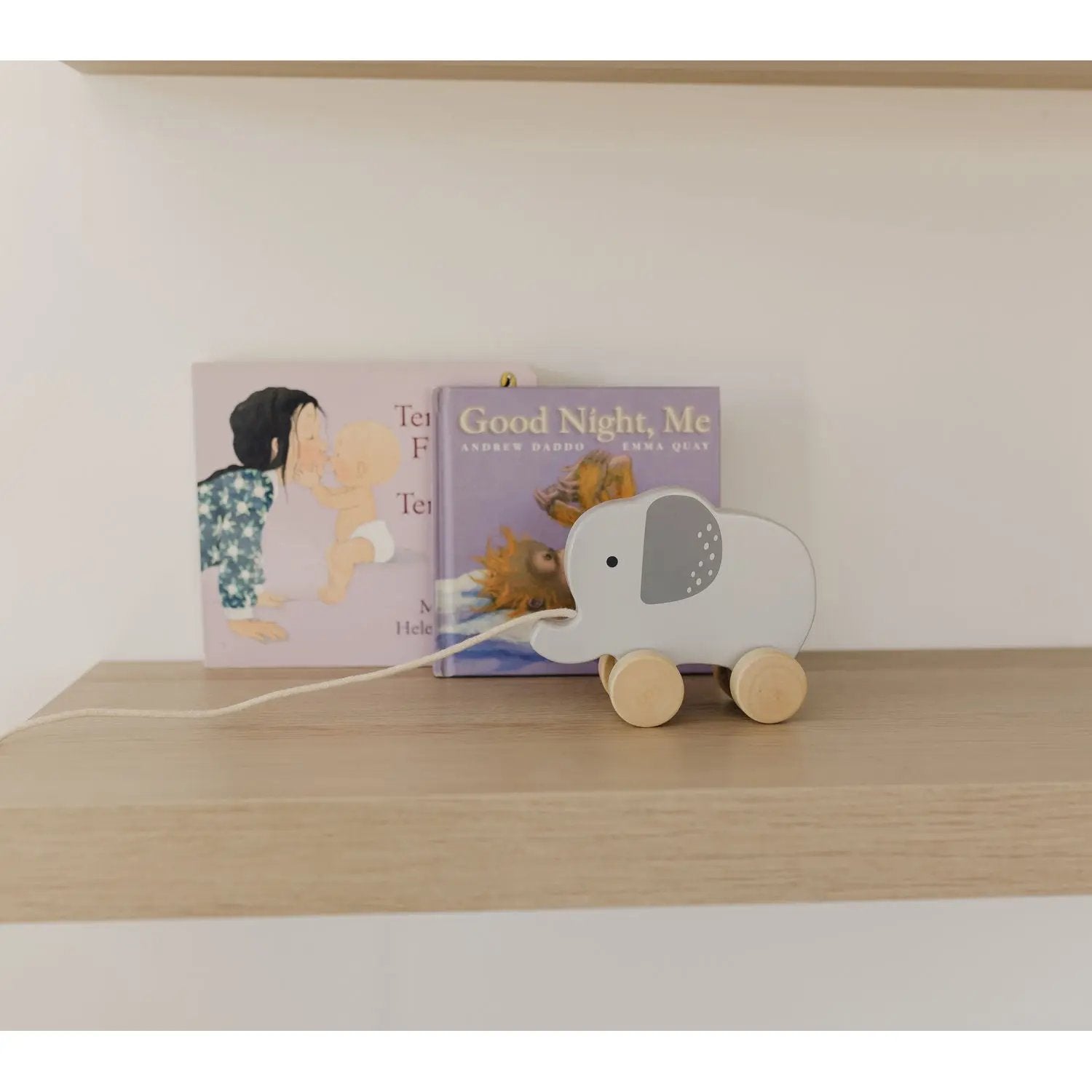 Bubble Wooden Elephant Pull Along Toy