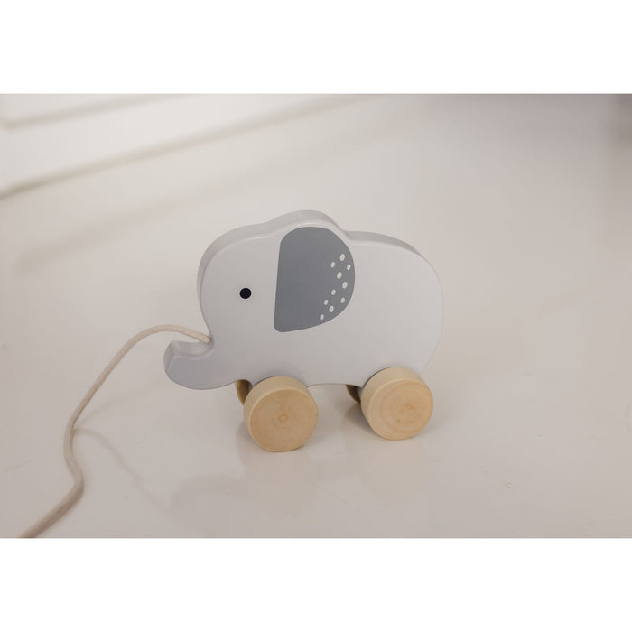 Bubble Wooden Elephant Pull Along Toy