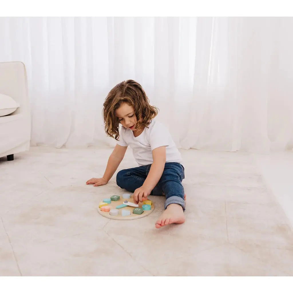 Bubble Wooden Learning Clock