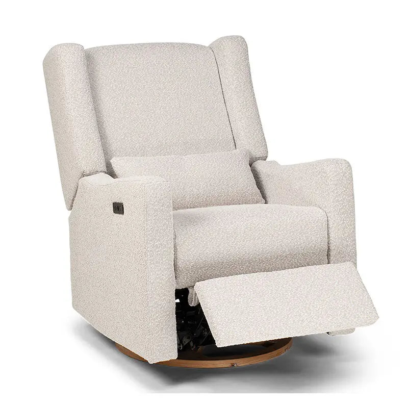 COCOON BONDI Electric Recliner Glider Chair in Light Grey Boucle