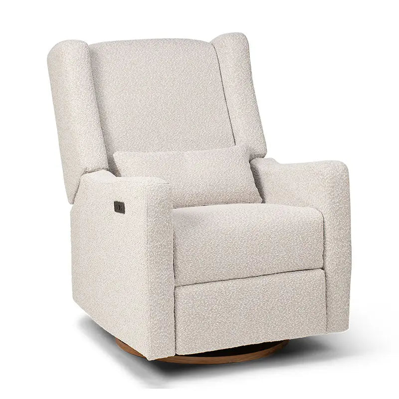 COCOON BONDI Electric Recliner Glider Chair in Light Grey Boucle