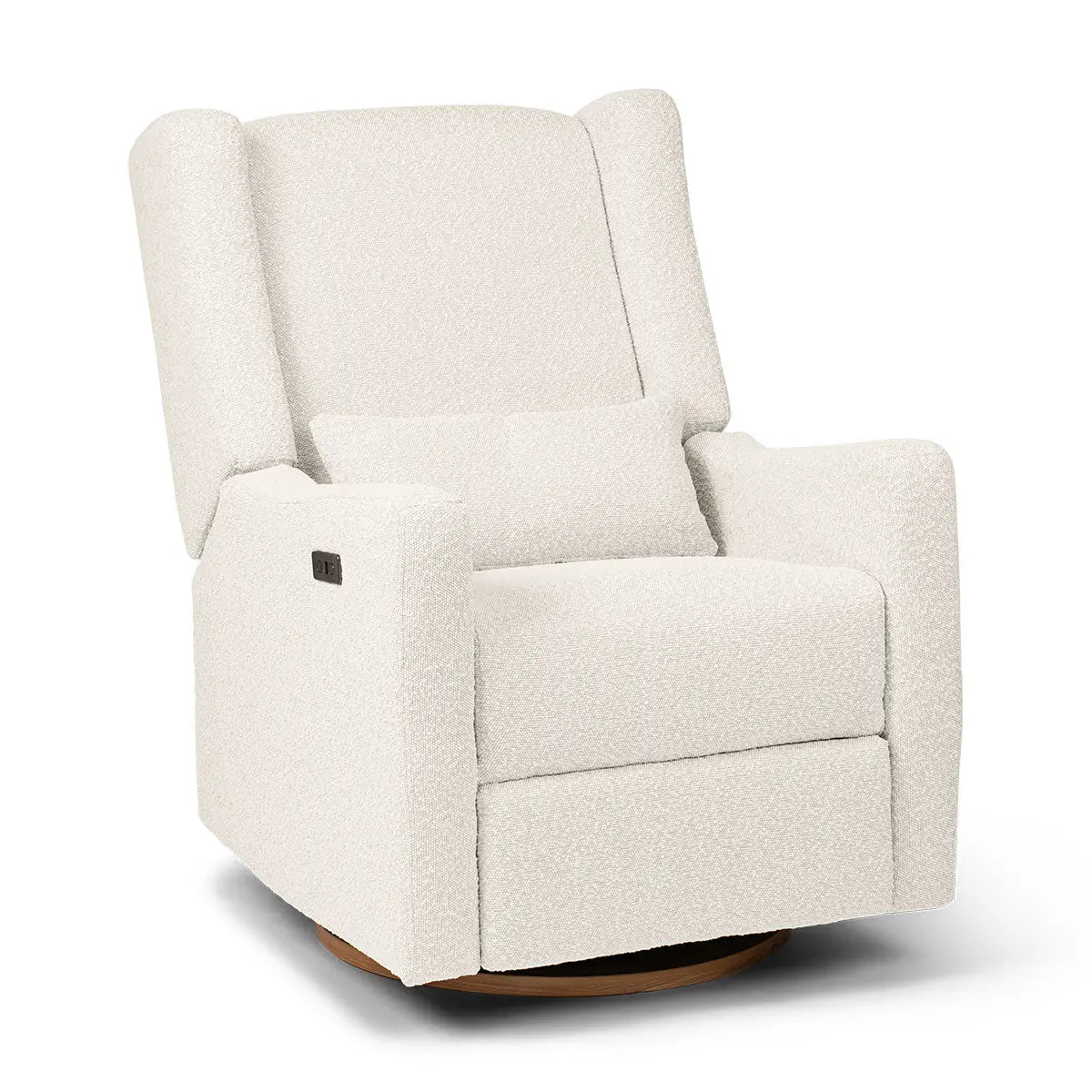 COCOON BONDI Electric Recliner Vanilla Boucle — lifestyle shot in beautifully styled nursery