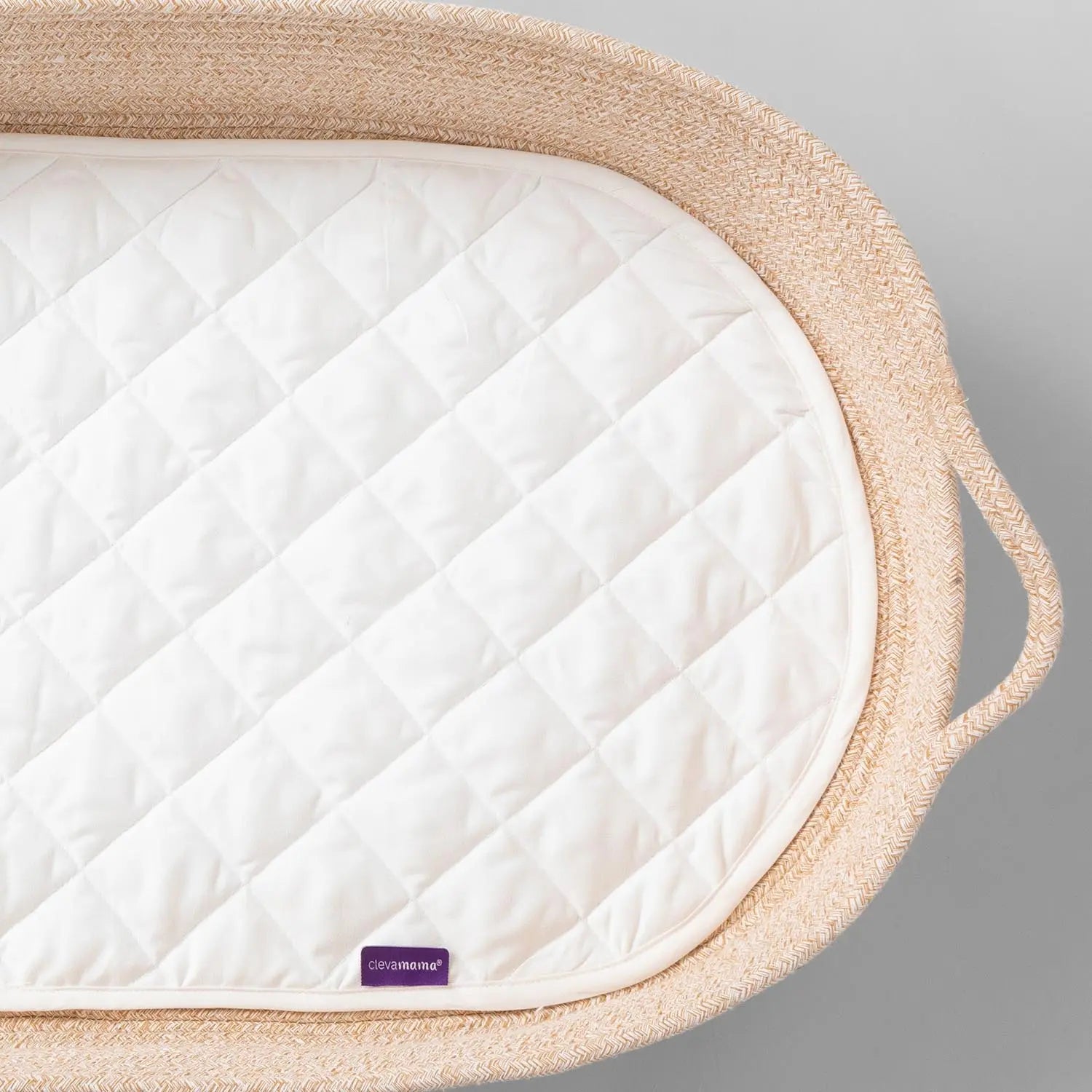 Clevamama Changing Basket – with Quilted Waterproof Mat