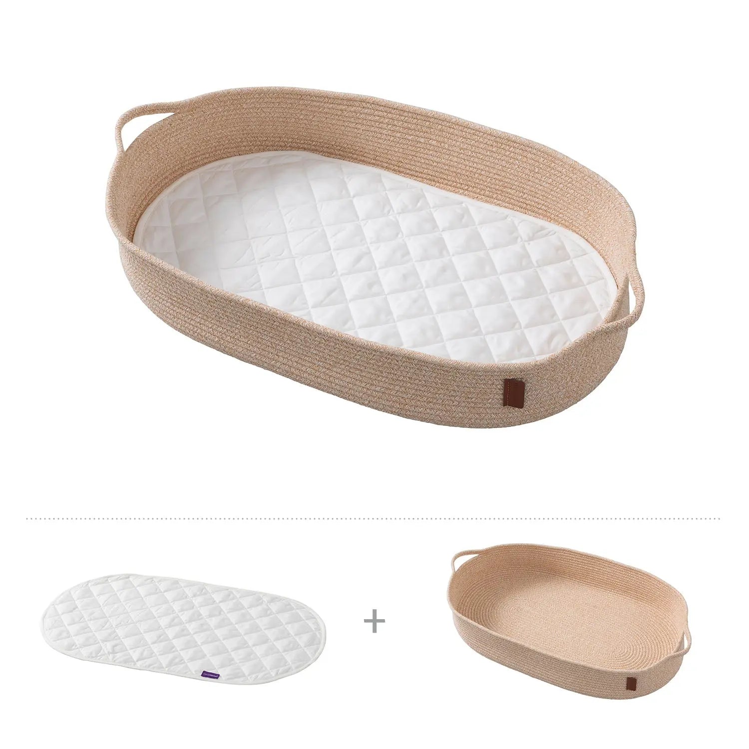 Clevamama Changing Basket – with Quilted Waterproof Mat