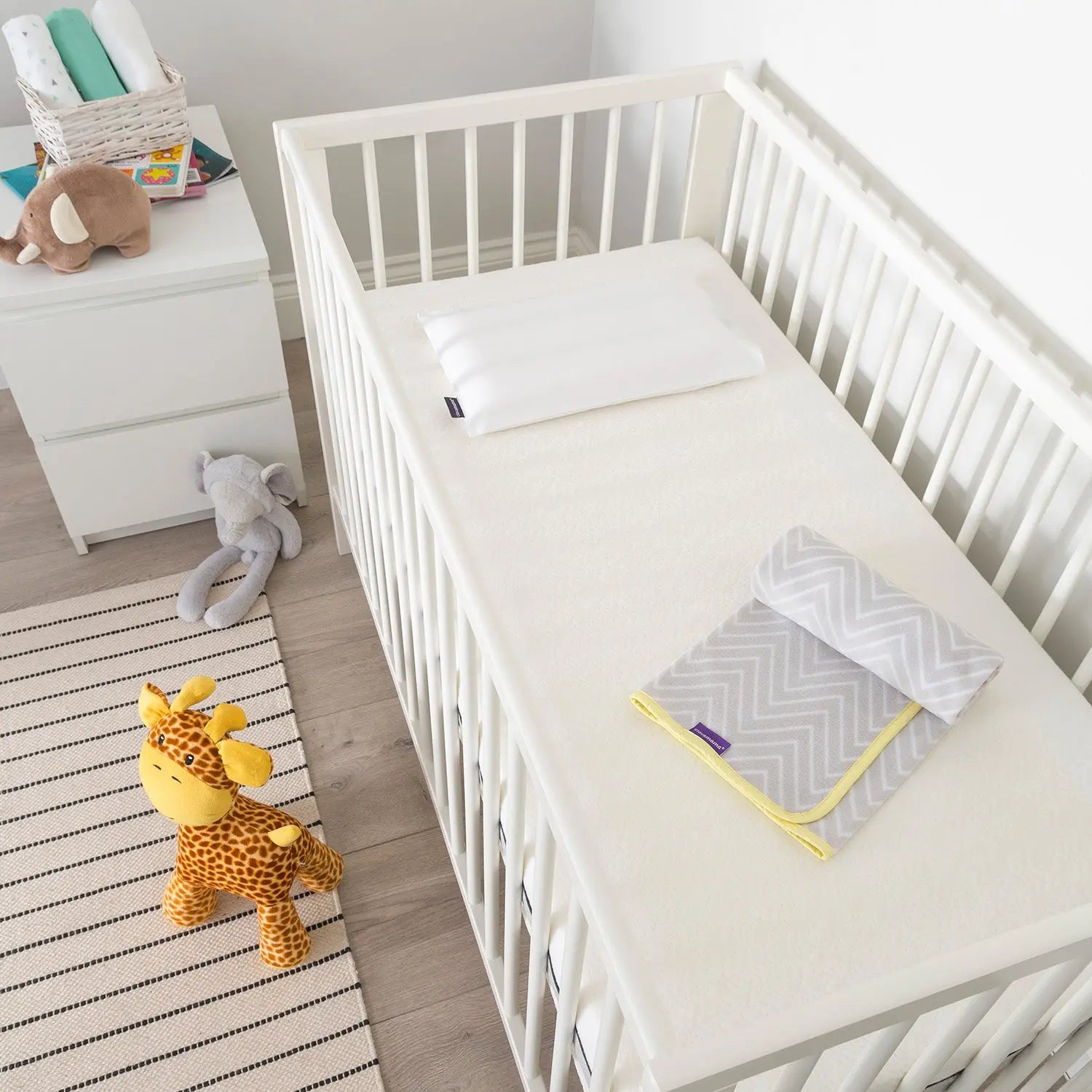 Clevamama ClevaFoam® Baby Pillow Case- 100% Natural Cotton