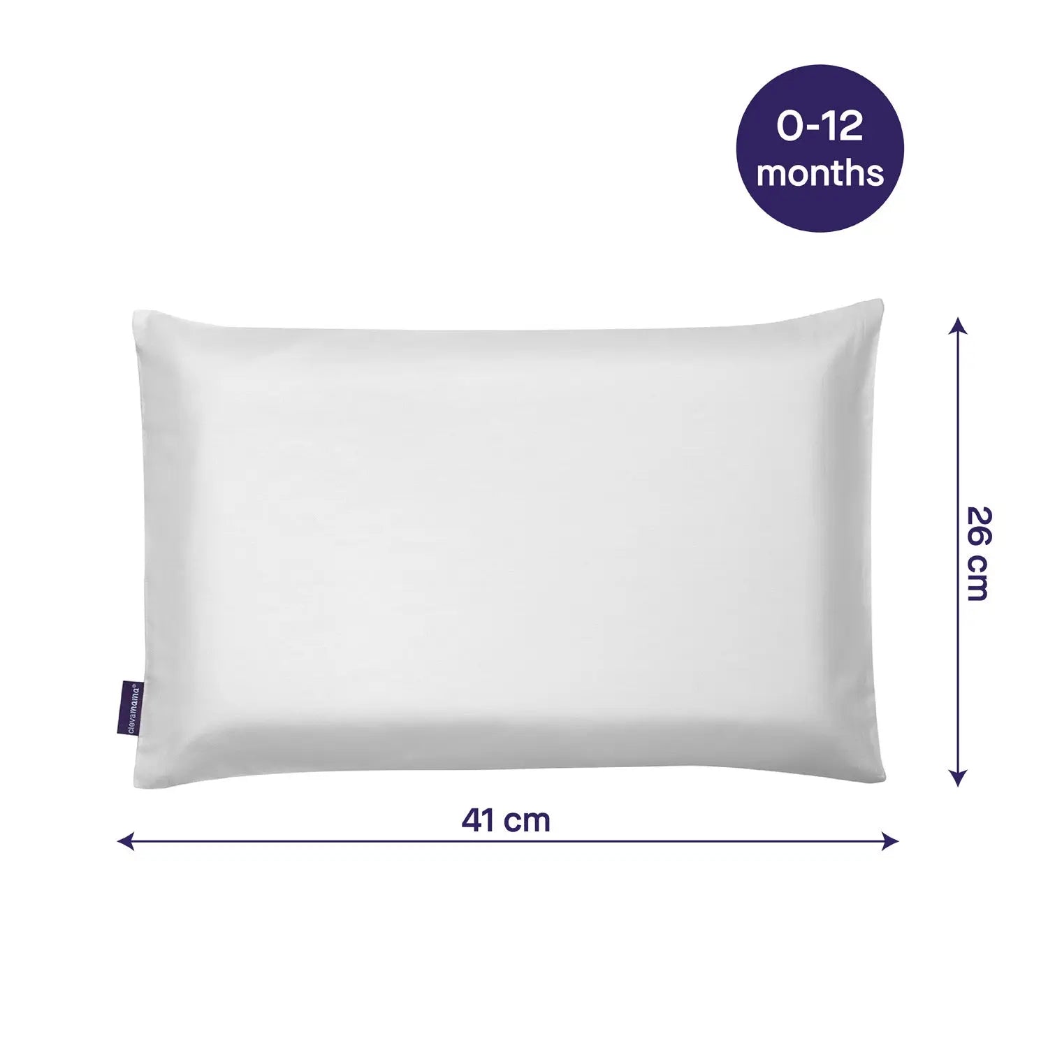 Clevamama ClevaFoam® Baby Pillow Case- 100% Natural Cotton