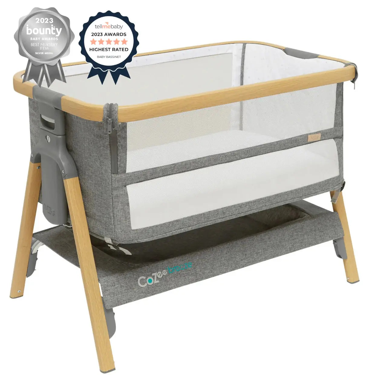 CoZee Breeze Plus Co-Sleeping Bassinet with Rocking Legs