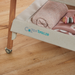 CoZee Breeze Plus Co-Sleeping Bassinet with Rocking Legs - Scandi Walnut and Ecru