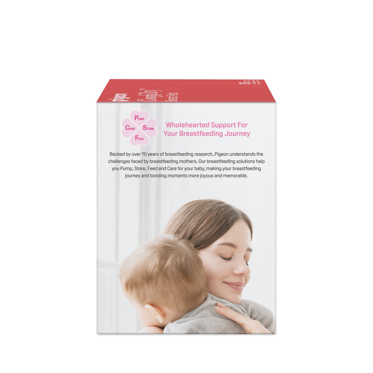 Pigeon ComfyDry breast pads box side