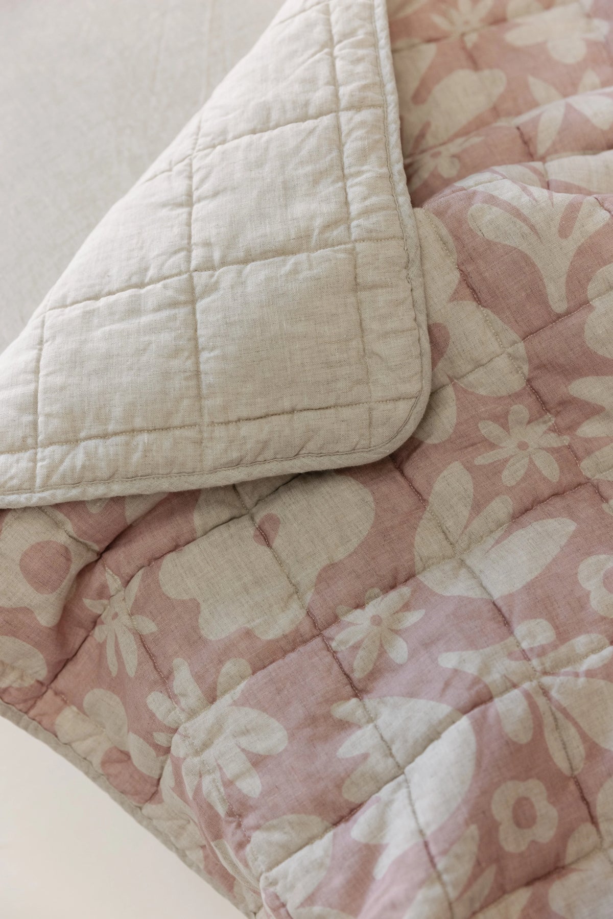 Linen Label Rectangle Toddler Blanket & Play Mat