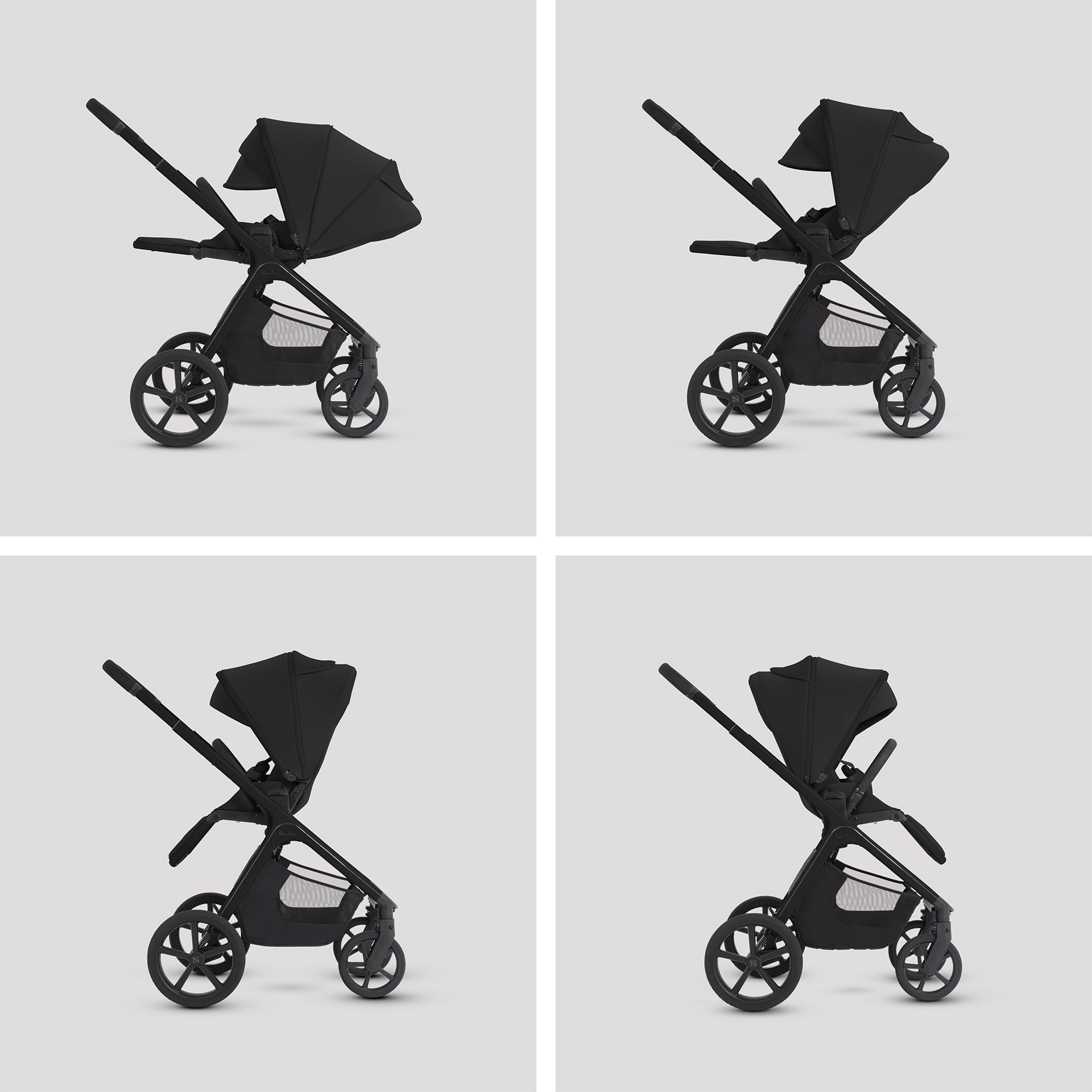 Silver Cross Cove 2 Onyx — Genius™Fold carrycot with panoramic mesh ventilation