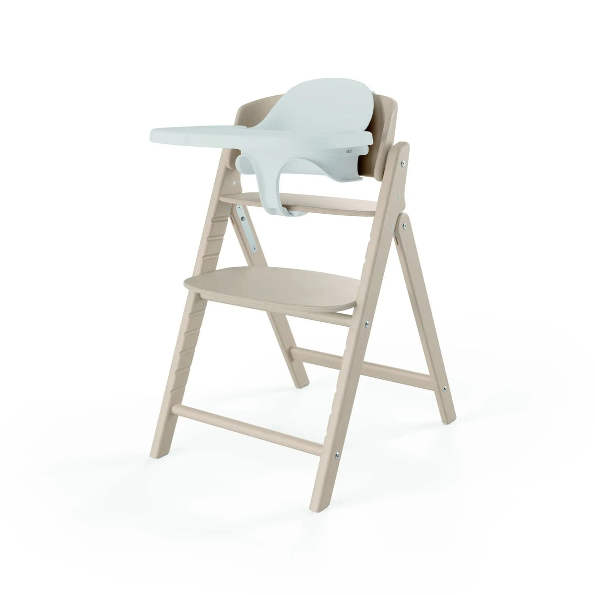 Cybex Click & Fold high chair with Baby Set and tray, side angle