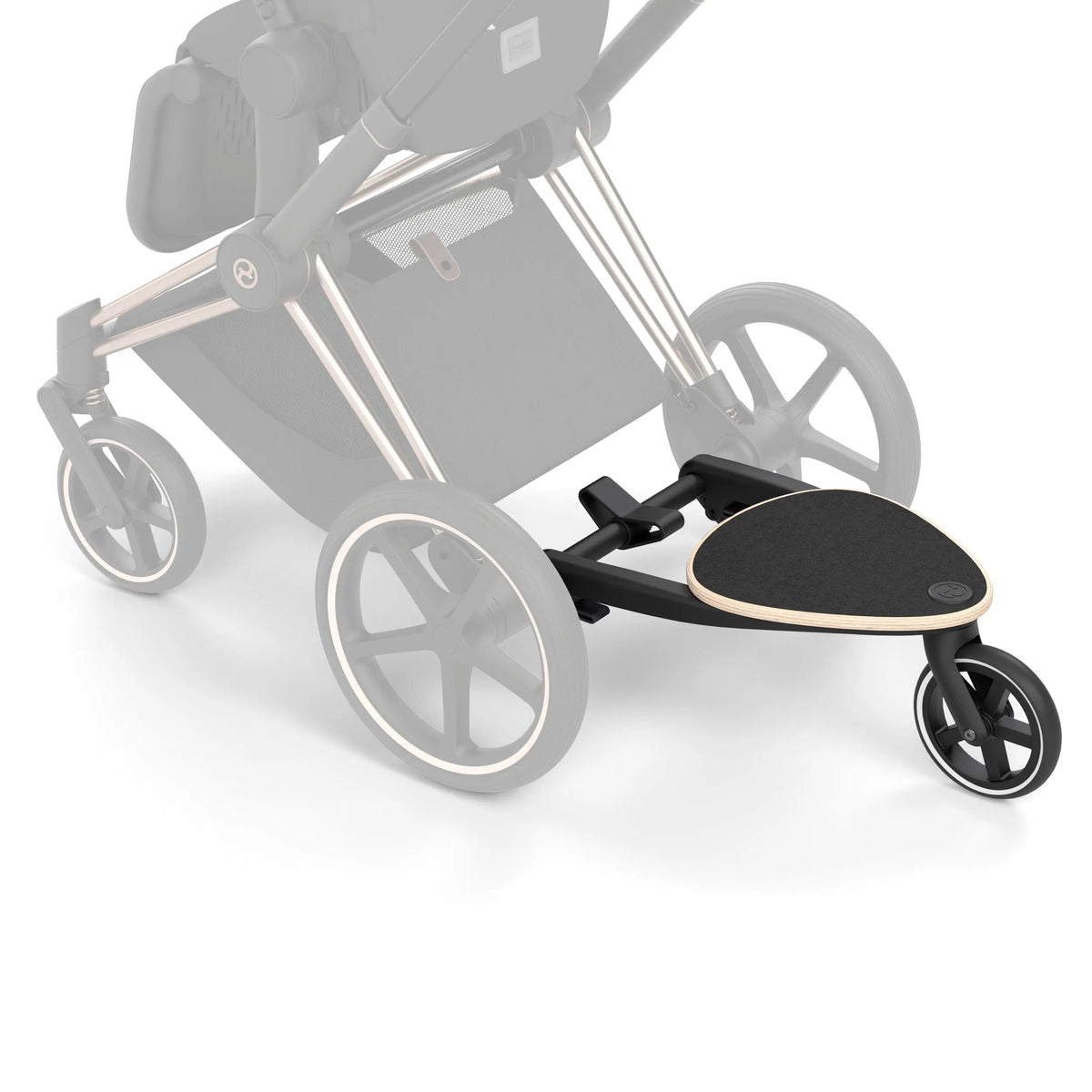 Cybex Kid Board position on the Priam, rear view