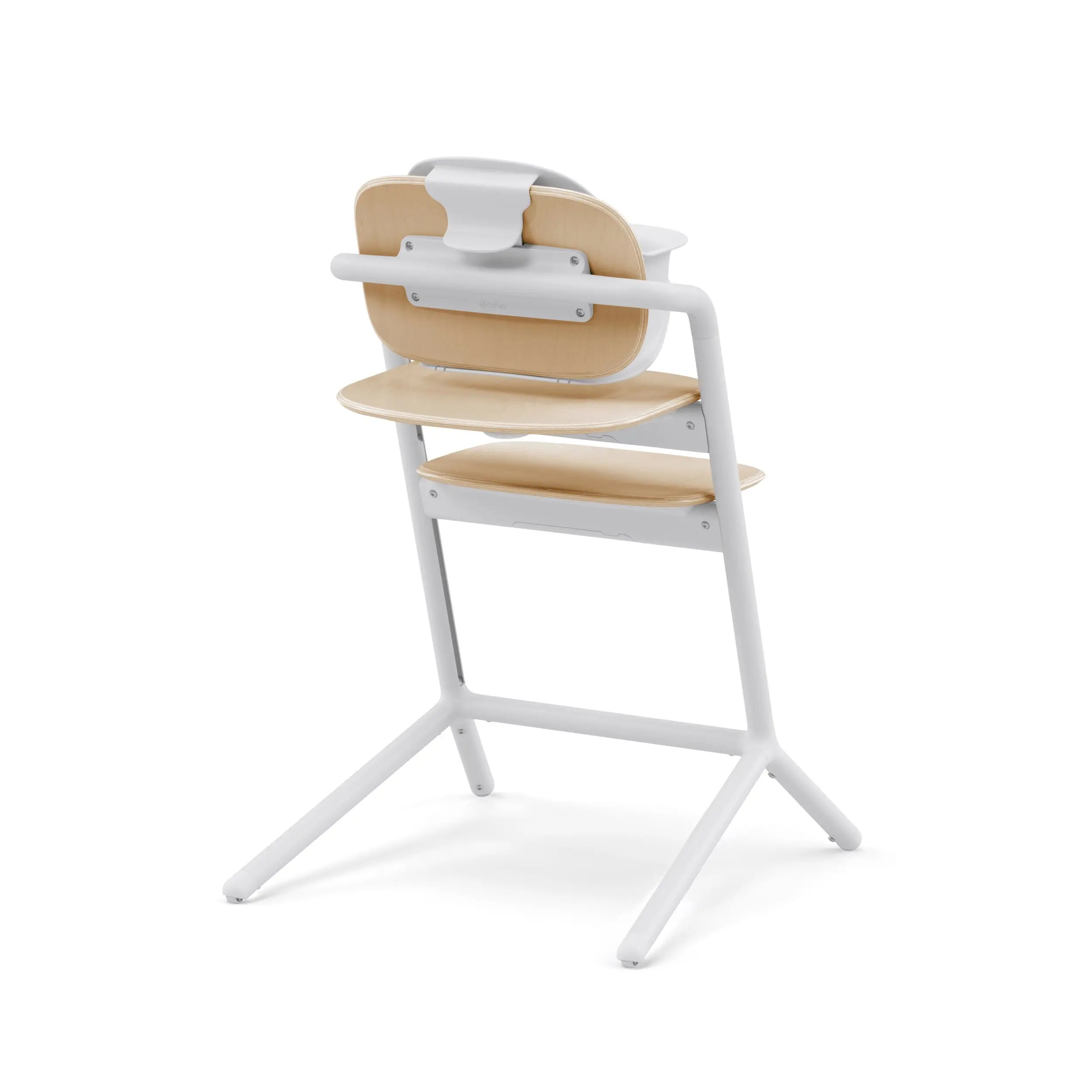 Side view of the CYBEX LEMO Chair with Baby Set in Sand White