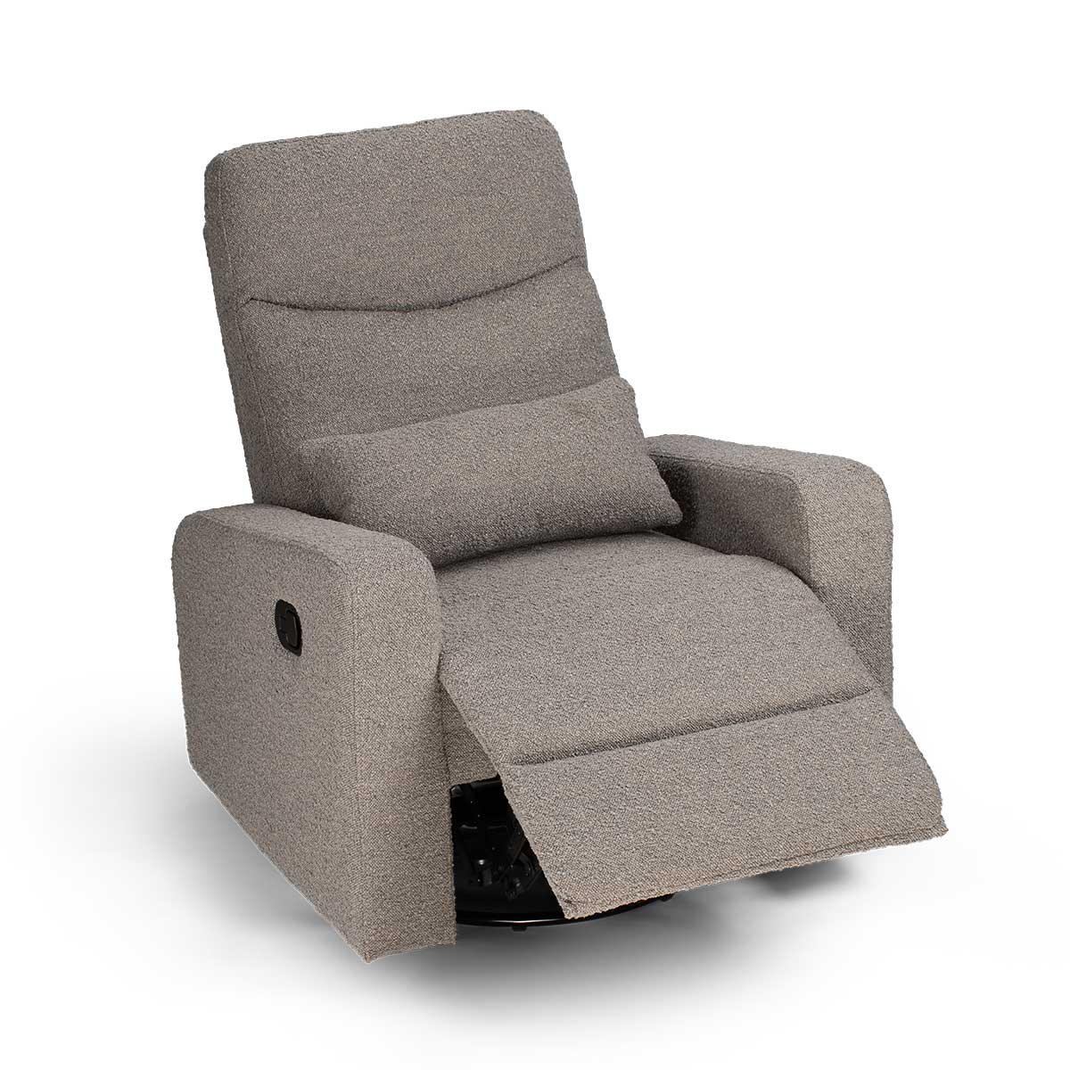 COCOON PLUSH Recliner Glider Chair - Boucle Dove Grey