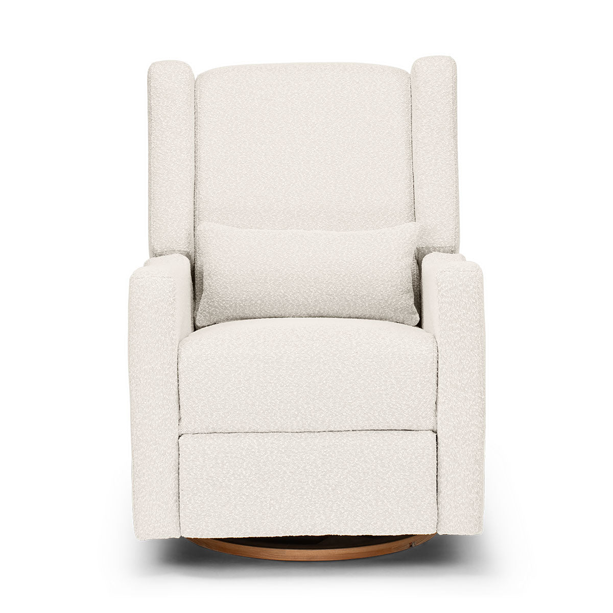 COCOON BONDI Vanilla Boucle premium nursery chair — upright position showing full silhouette