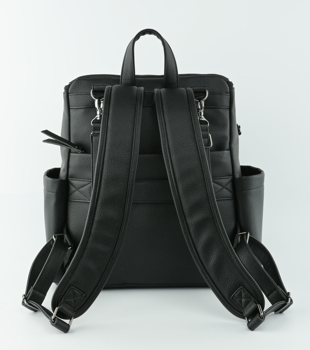 Coco Mae Lyon nappy backpack padded straps, Black