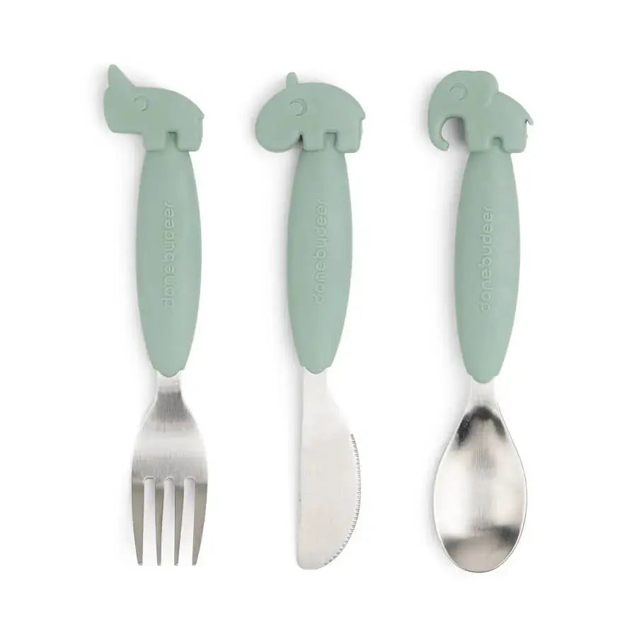 Done by Deer Easy-Grip Cutlery Set – Deer Friends