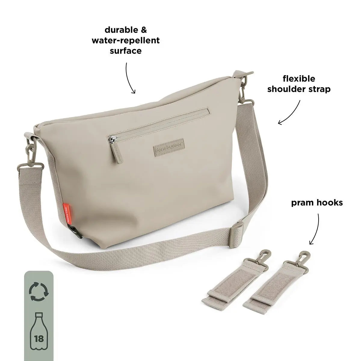 Done by Deer Stroller Bag - Sand