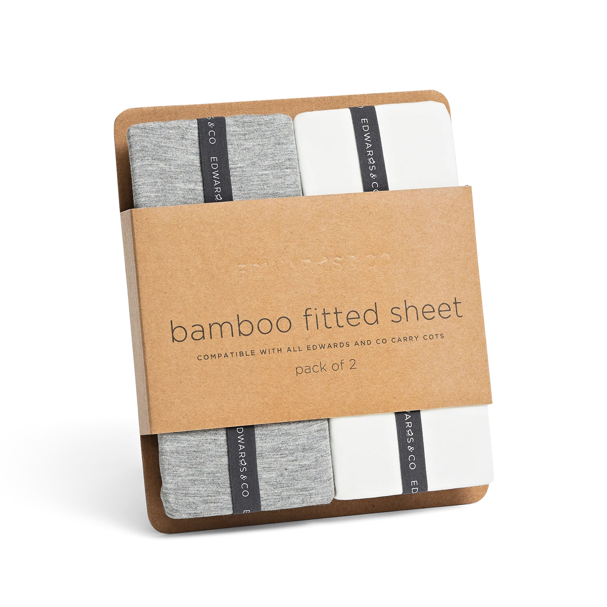 Edwards Co Bamboo Carry Cot Fitted Sheet 2pcs Baby Little Planet